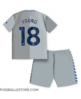 Günstige Everton Ashley Young #18 3rd trikot Kinder 2023-24 Kurzarm (+ Kurze Hosen)